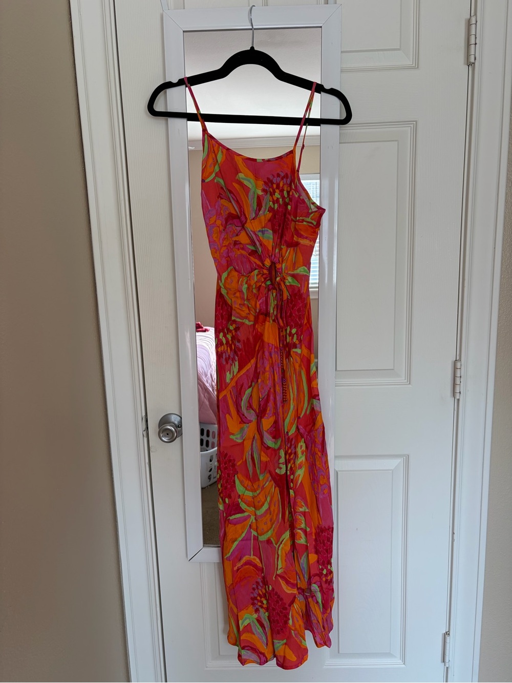 FARM Rio Fruit Brush Cut Out Midi Dress